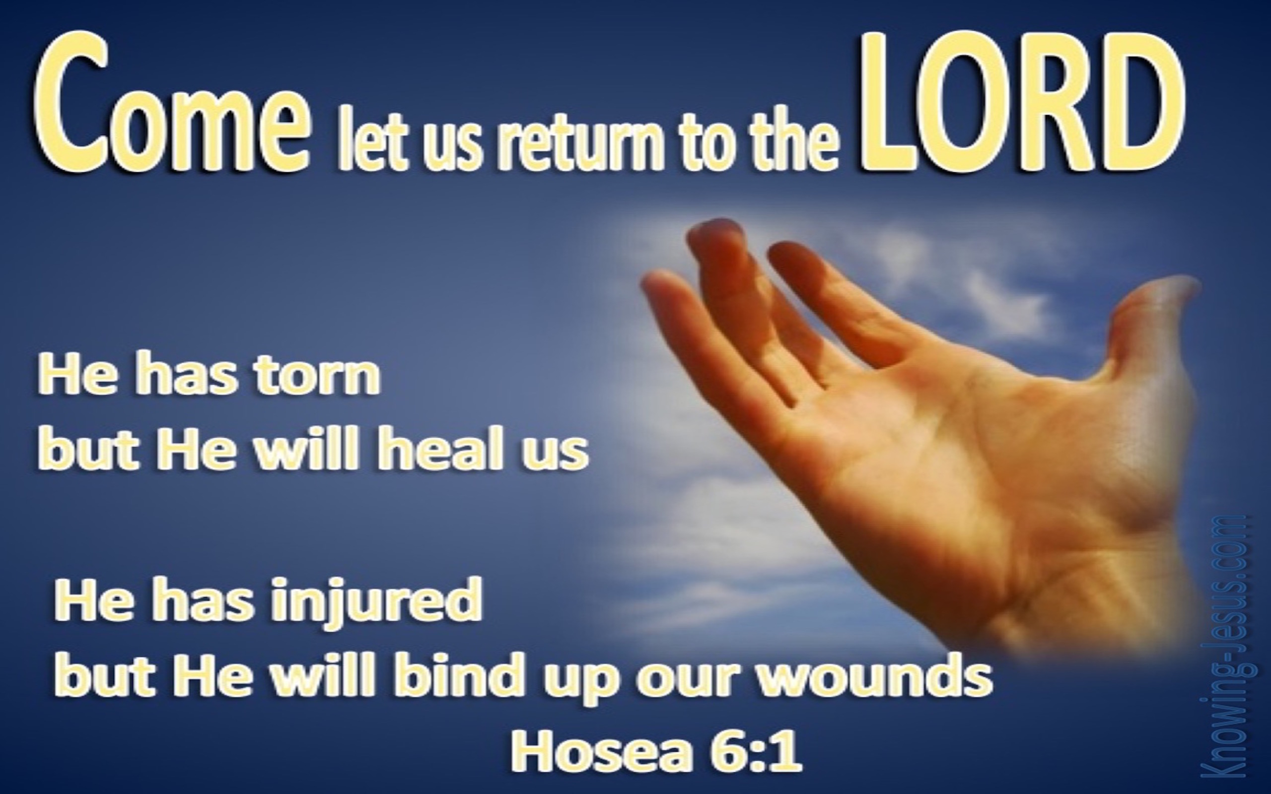 Hosea 6:1 Let Us Return To The Lord (cream)